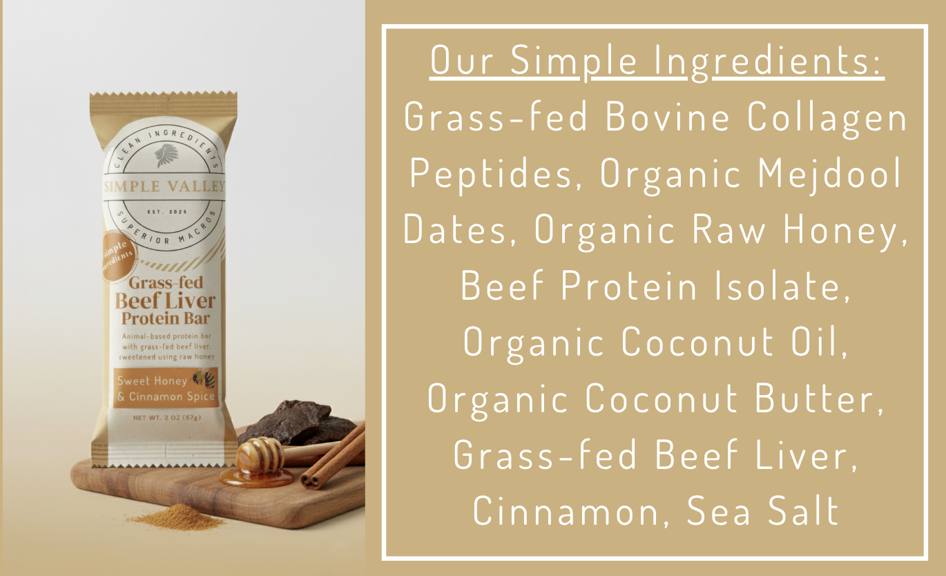 beef liver protein bar made with whole-food paleo ingredients from Simple Valley